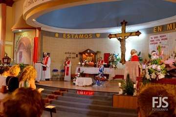 Procesión religiosa por las calles de El Ejido (Foto Francisco Javier Santana)